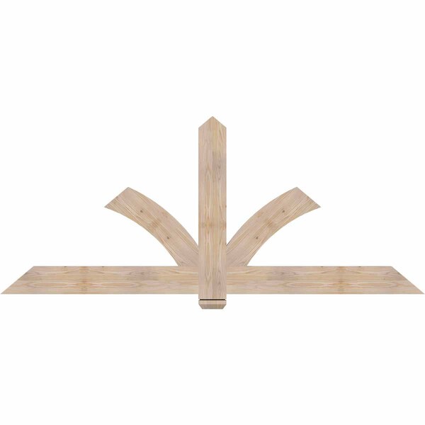 Ekena Millwork Redmond Smooth Timber Gable Bracket, Douglas Fir, 84"W x 35"H x 1 1/2"D x 5 1/2"F, 10/12 Pitch GBW084X35X0206RED00SDF - main